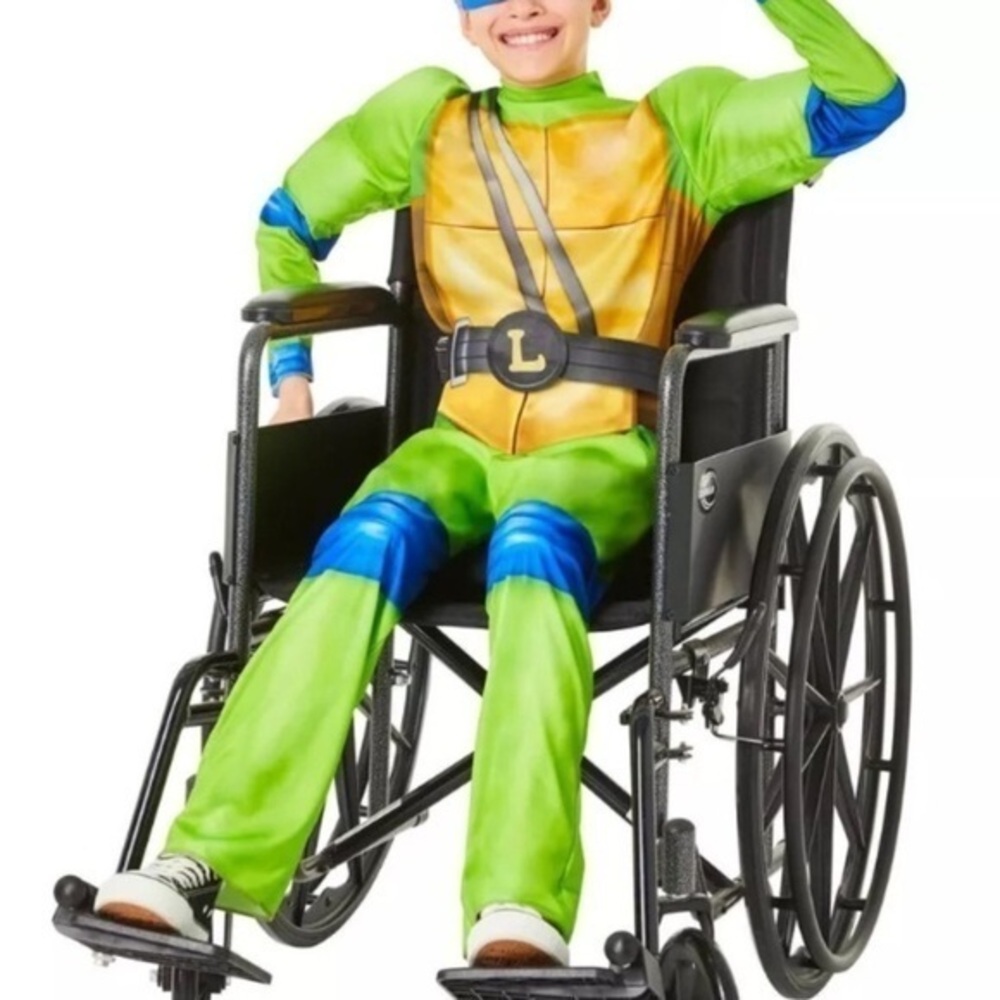 NWT ninja Turtle LEO TMNT WHEELCHAIR ADAPTIVE COSTUME Halloween large medium